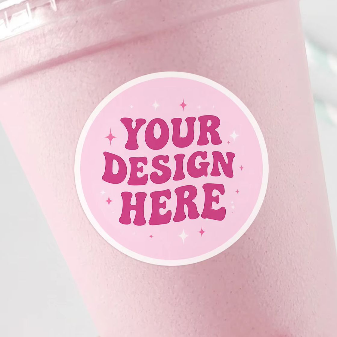 1-130 ชิ้นสติกเกอร์กลม PVC ใสแ - Personalised Candle Label บทวิจารณ์และราคา