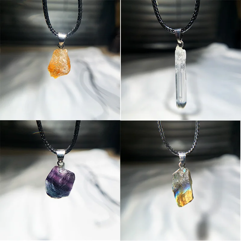 ธรรมชาติอุรุกวัยอเมทิสต์หินหยา - Birth Flower Necklace บทวิจารณ์และราคา