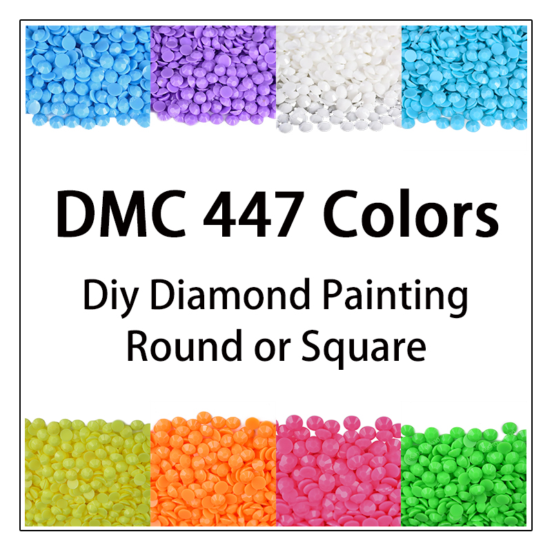 DMC 447 สี 5D Diy เพชรภาพวาดเจ - Photo Mosaic Print บทวิจารณ์และราคา