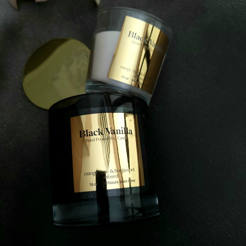 เทียนกล่องใส่กระเป๋าเคลือบเงาแ - Personalised Candle Label บทวิจารณ์และราคา