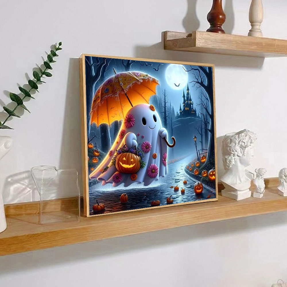 ภาพวาดเพชรลายผีกลางคืน แบบเต็ม - Photo Mosaic Print บทวิจารณ์และราคา