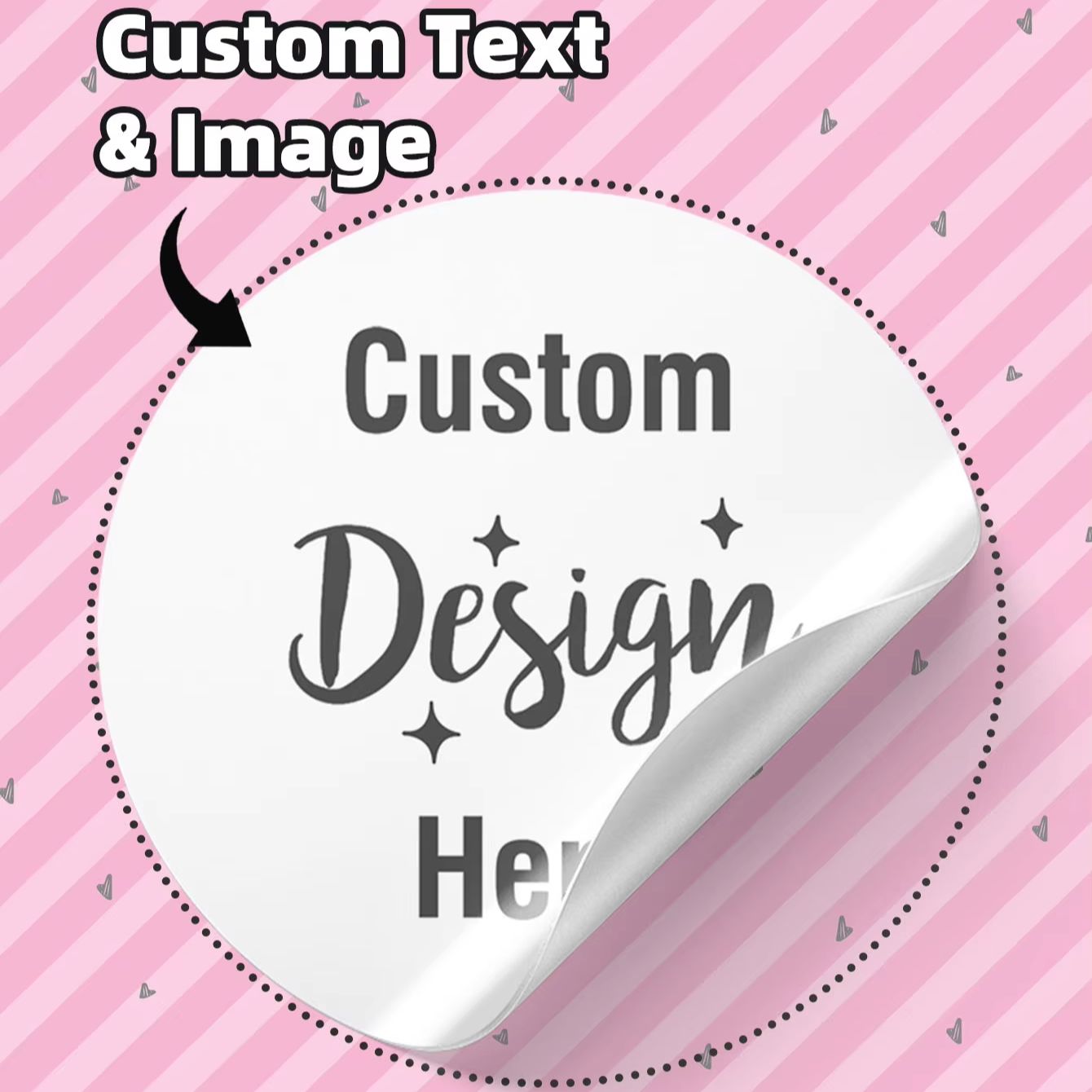 สติกเกอร์กันน้ำทรงกลมขนาด 3/5/ - Personalised Candle Label บทวิจารณ์และราคา