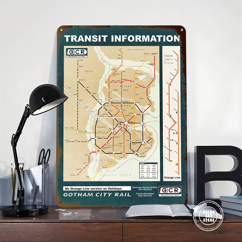 แผนที่เมืองก็อตฮัม โปสเตอร์พิม - Custom Map Poster บทวิจารณ์และราคา