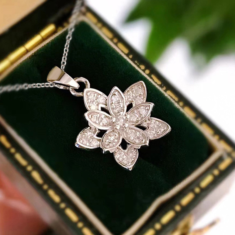 สร้อยคอเงินแท้ 925 รูปดอกไม้ ด - Birth Flower Necklace บทวิจารณ์และราคา